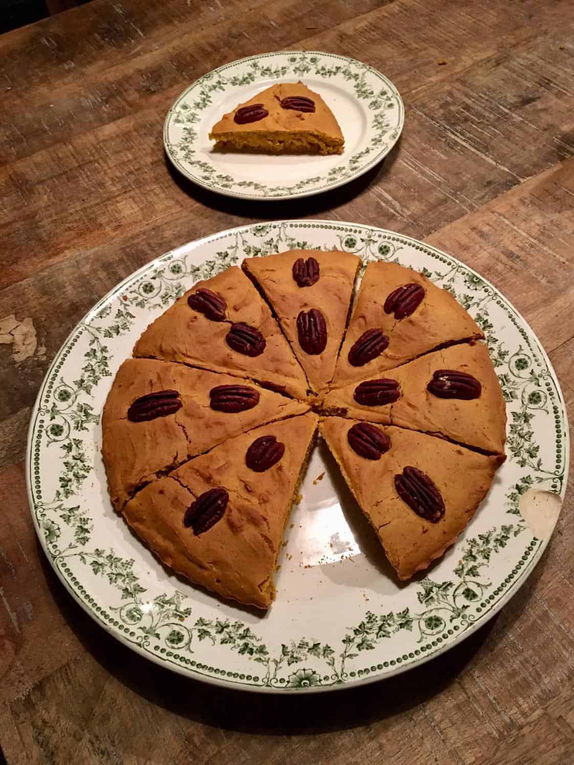 Gâteau butternut et noix de pécan